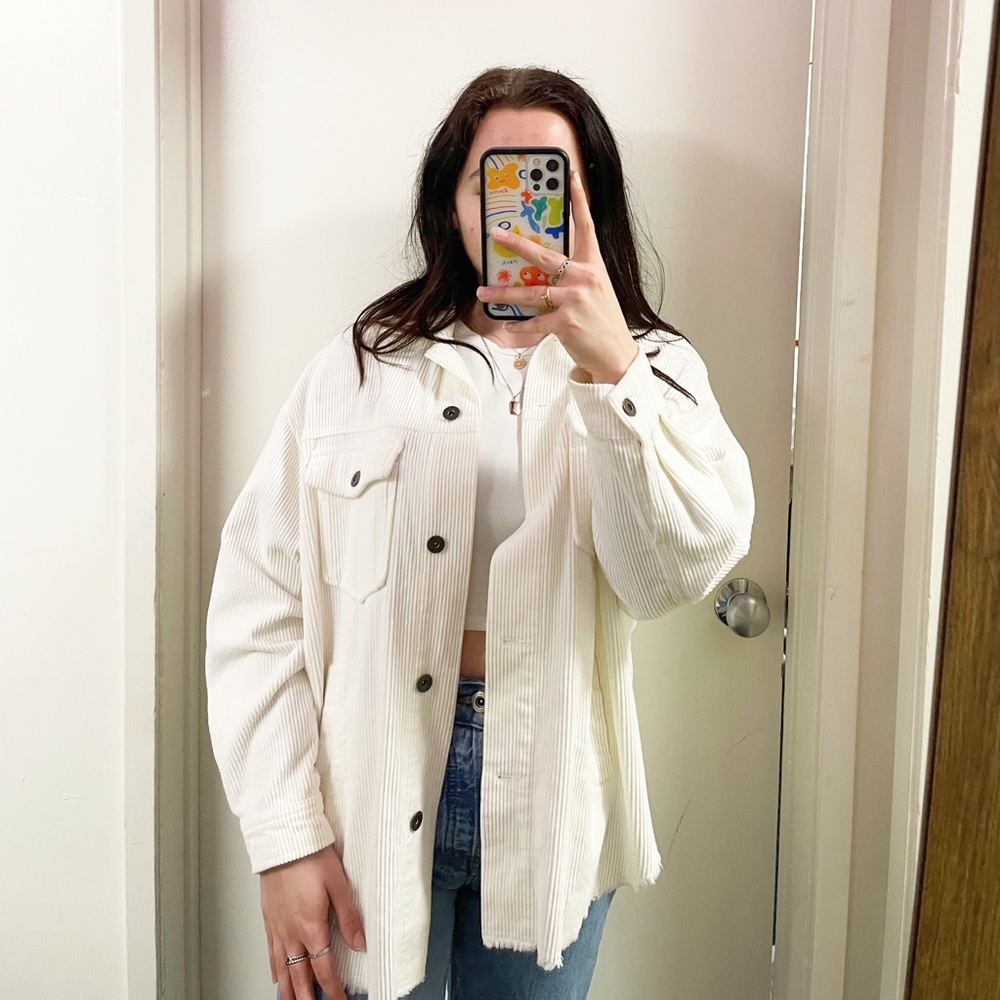 Zara corduroy button up